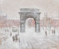 Winter, Washington Sq., c. 1950-1960